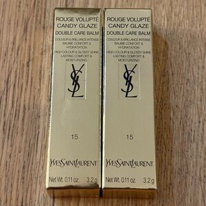 YSL Yves Saint Laurent Candy Glaze Lip Gloss Stick- Showcasing Nude (SET OF TWO)